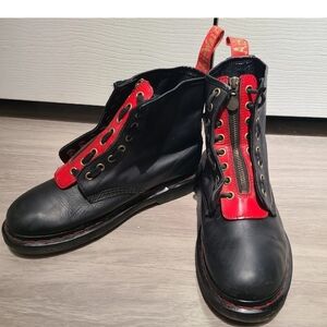 Dr. Martens 1460 Year Of The Rabbit 7M/8W Black Red Boots